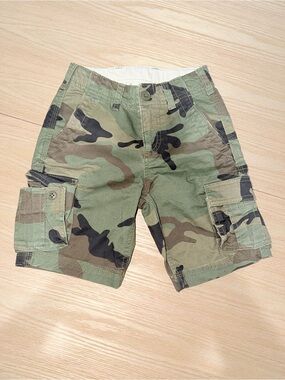 GAP Kids Camo Cargo Shorts - Green, Brown, Black